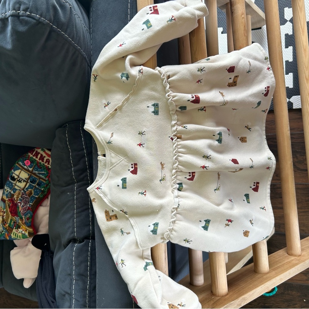 Adorable organic cotton blend winter dress
